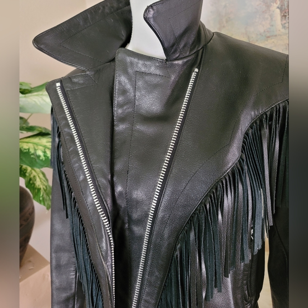 🖤VINTAGE AUTHENTIC STREET LEGAL WMs LEATHER BIKER JACKET🖤